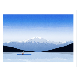 Affiche LES GRANDS LACS 50 x 70