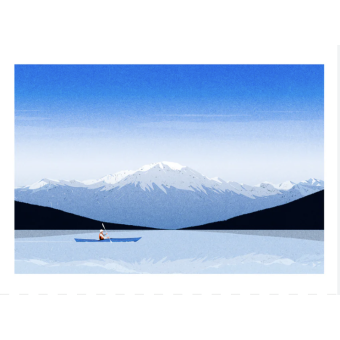 Affiche LES GRANDS LACS 50 x 70