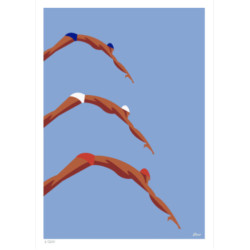 Affiche PLONGEON 50 x 70