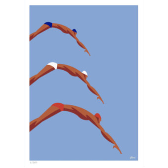 Affiche PLONGEON 50 x 70