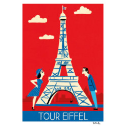 Affiche TOUR EIFFEL 29,7 x 42
