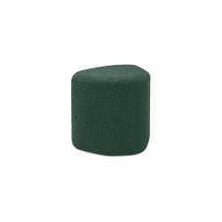 Pouf EVE bouclette vert foncé