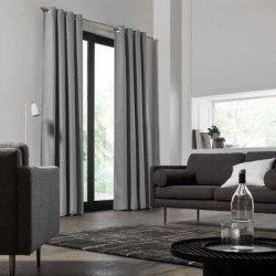 Rideau BELLAVISTA gris pale 145 X 280