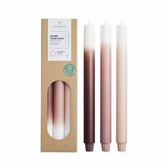 Bougies GRADIENT dusty rose