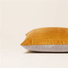 Coussin carré CASTIGLIONE vert et taupe