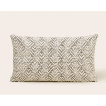 Coussin EREBUS ivoire et grisé