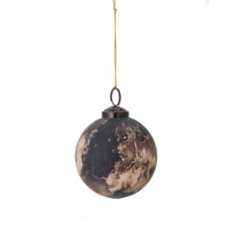 Boule de Noël CONTES cuivre zébrée