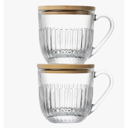 Set de 2 tasses OUESSANT avec couvercles