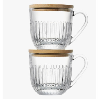 Set de 2 tasses OUESSANT avec couvercles