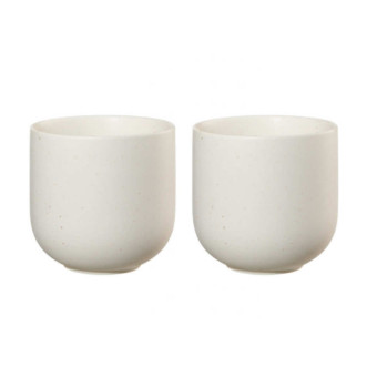 Gobelets SENCHA beige (set de 2)