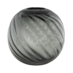 Vase MOUTHBLOWN en verre gris