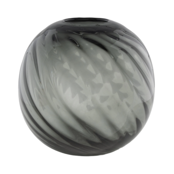 Vase MOUTHBLOWN en verre gris