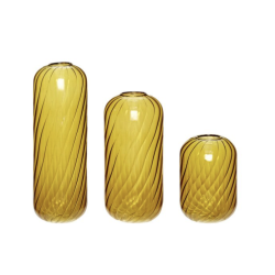 Set de 3 vases jaunes