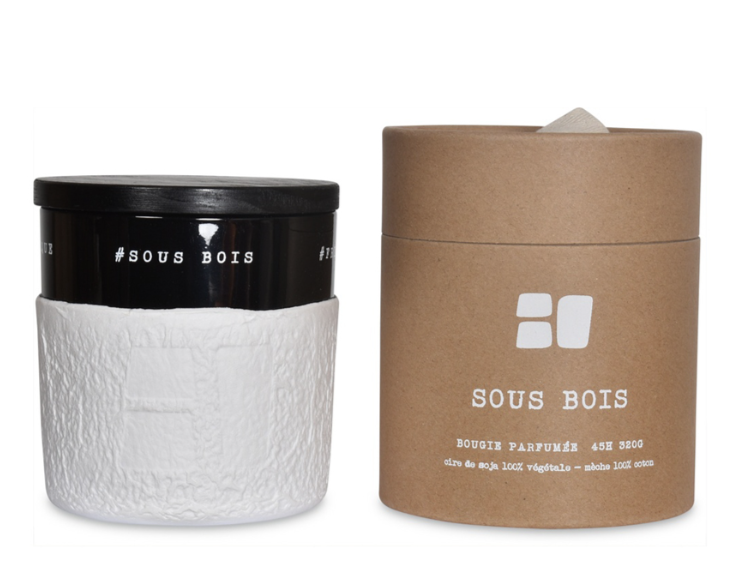 Bougie Empreinte sous bois
