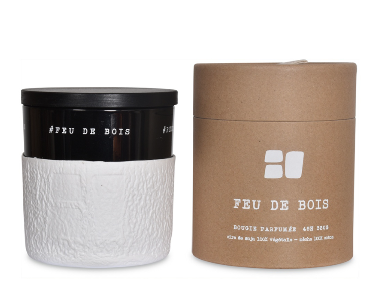 Bougie Empreinte feu de bois