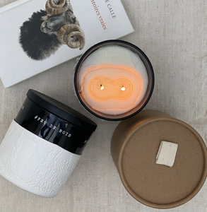 Bougie Empreinte feu de bois