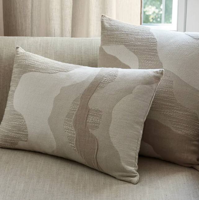 Coussin Selenie beige minéral