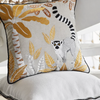 Coussin Madagascar naturel et ocre