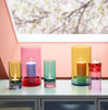 Photophore en verre 'Lys' Pink