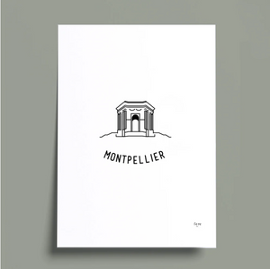 Affiche Ville - Montpellier