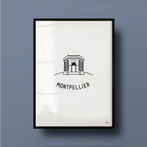 Affiche Ville - Montpellier