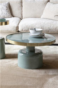 Table basse glam verte