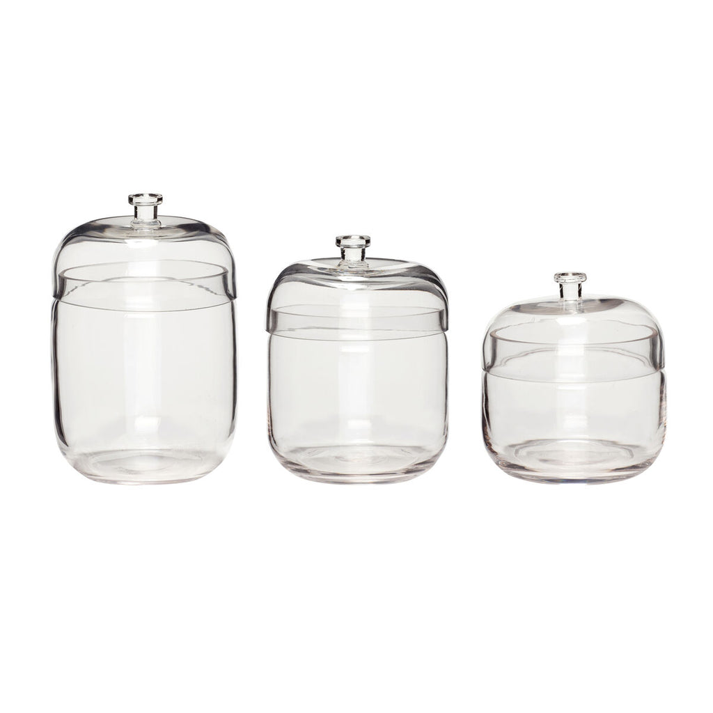 Lot de 3 bocaux en verre