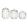 Lot de 3 bocaux en verre