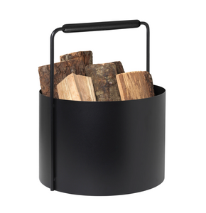 Panier à bois - ASHI - black oak