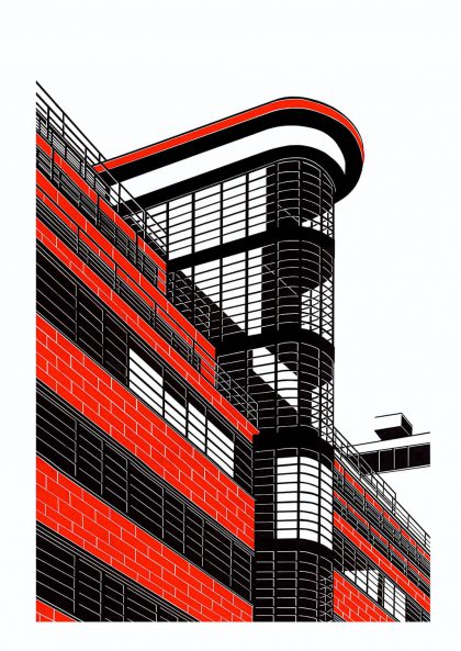 Affiche Building - Hélène Lacombe