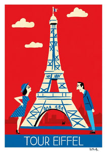 Affiche Tour Eiffel - Paul Thurlby