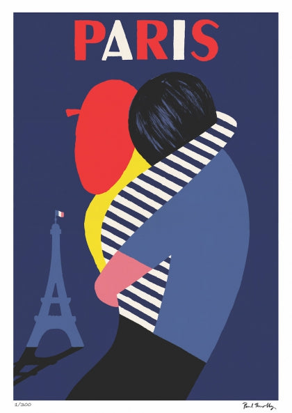 Affiche Love Paris - Paul Thurlby