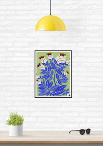 Affiche Blue plants - Agathe Singer