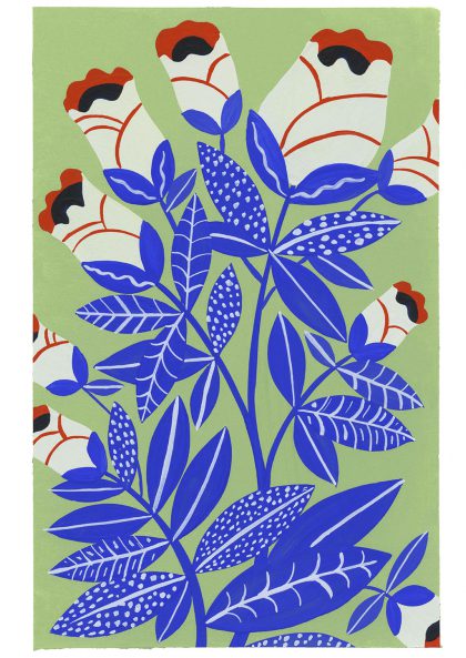Affiche Blue plants - Agathe Singer