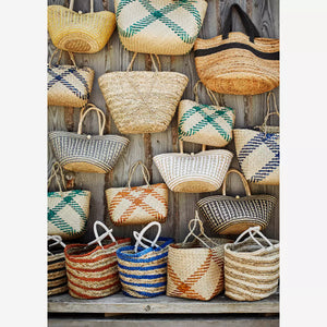 Panier jonc de mer - plusieurs coloris