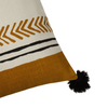 Coussin - ocre et noir - MAHDI